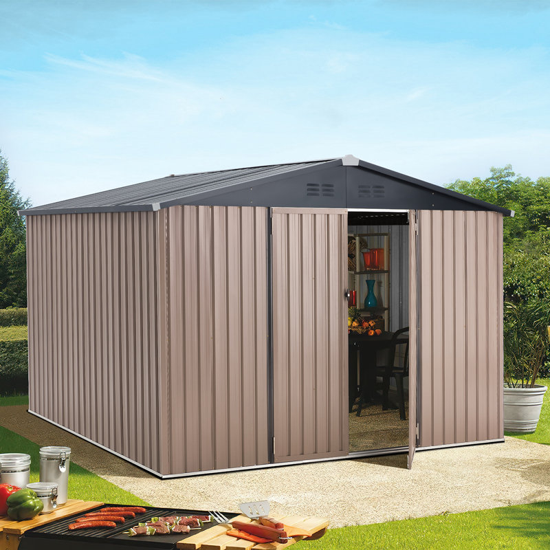 10 Ft. W X 8 Ft. D Metal Storage Shed