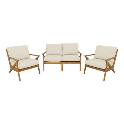 Hatteras Outdoor Teak Conversation Set