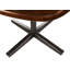 Iron Label 43cm H Genuine Leather Upholstered Side Chair in Tan