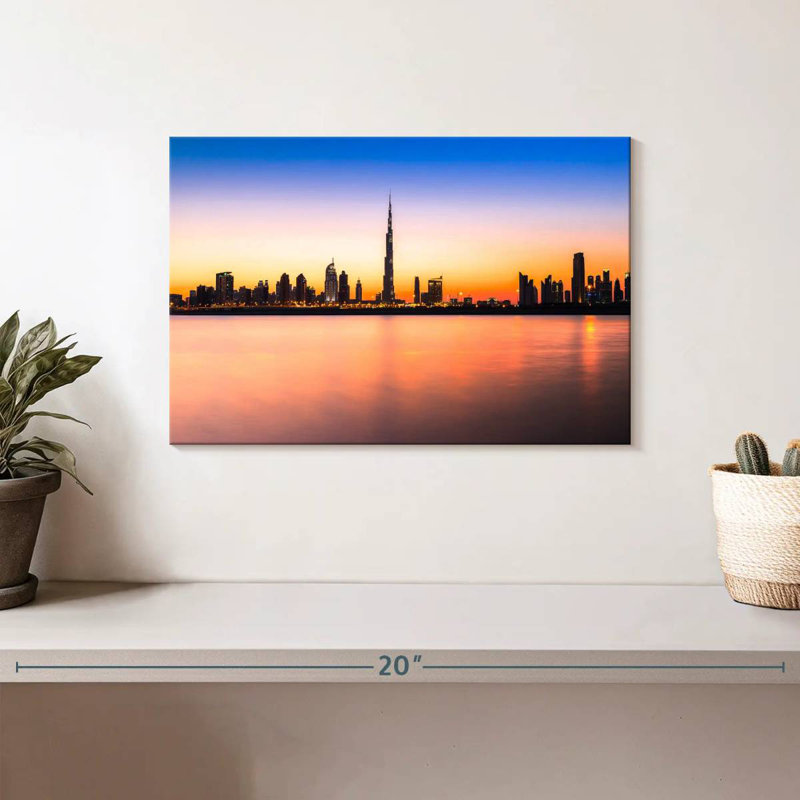 Sireci Dubai UAE Skyline, 8" H x 12" W