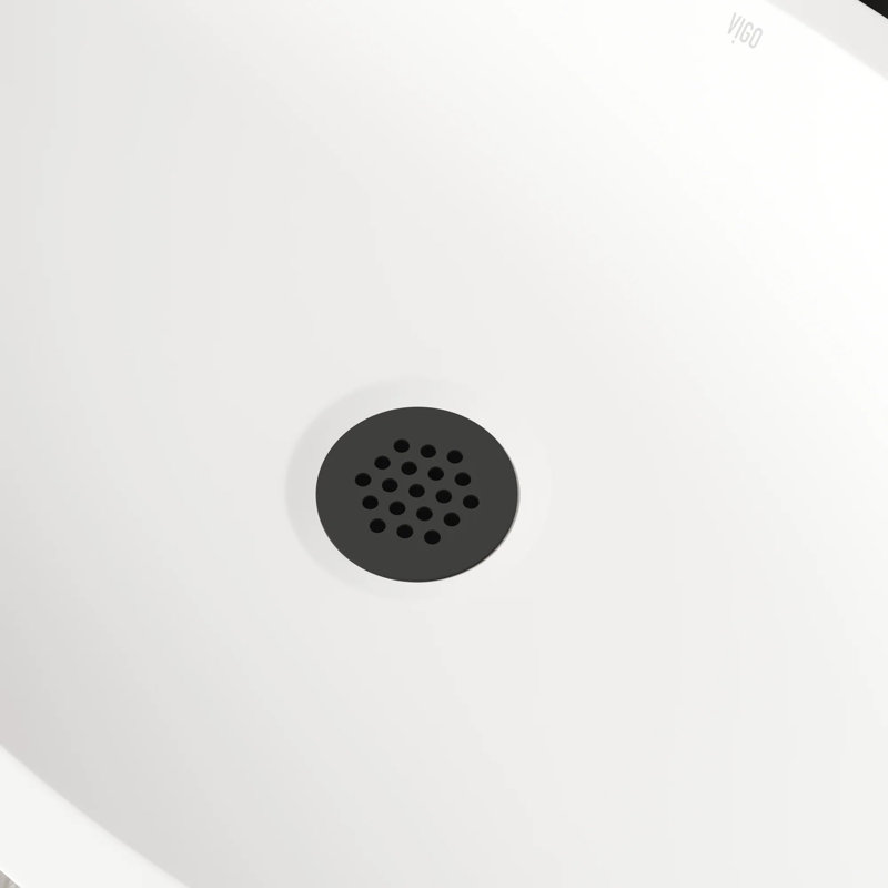 Vessel Grid Bathroom Sink Drain, Matte Black
