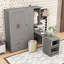 Armoire multifonctionnelle avec 2 portes et tringle-771159566