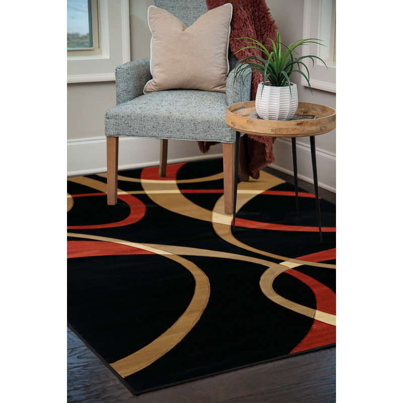Dov Abstract Indoor Rug, Rectangle 5'3" x 7'6"