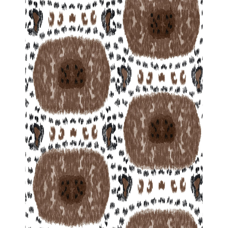 Gran Sol Geometric Vinyl Wallpaper Roll, Choco/Gris