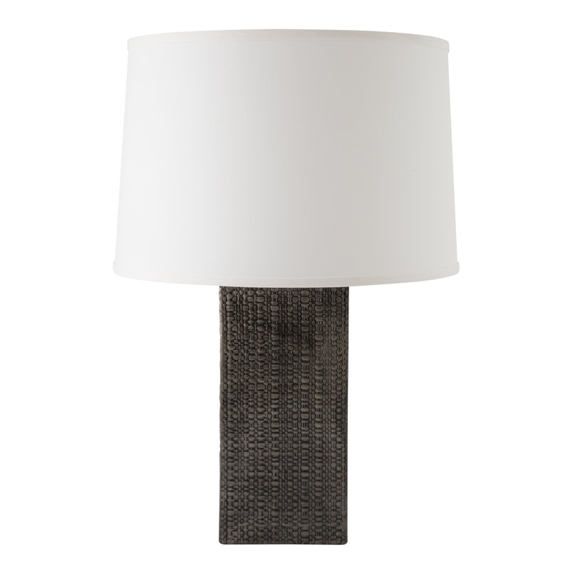 Eowyn Ceramic Table Lamp, Antique Gauntlet Gray