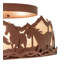 Rustic Lodge 3 - Light Flush Mount