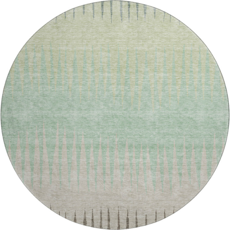 Premium Machine Washable Prisco Aloe Rug