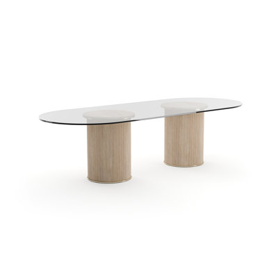 Rhythm Glass Dining Table