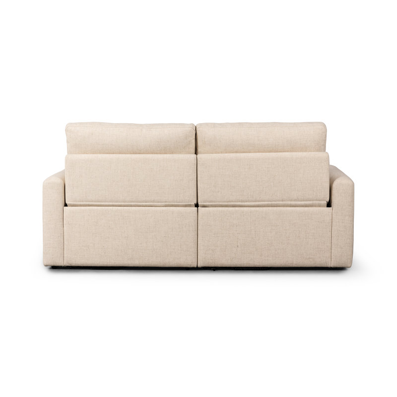 Tillery 78" Upholstered Power Reclining Loveseat, Antigo Natural Performance Weave