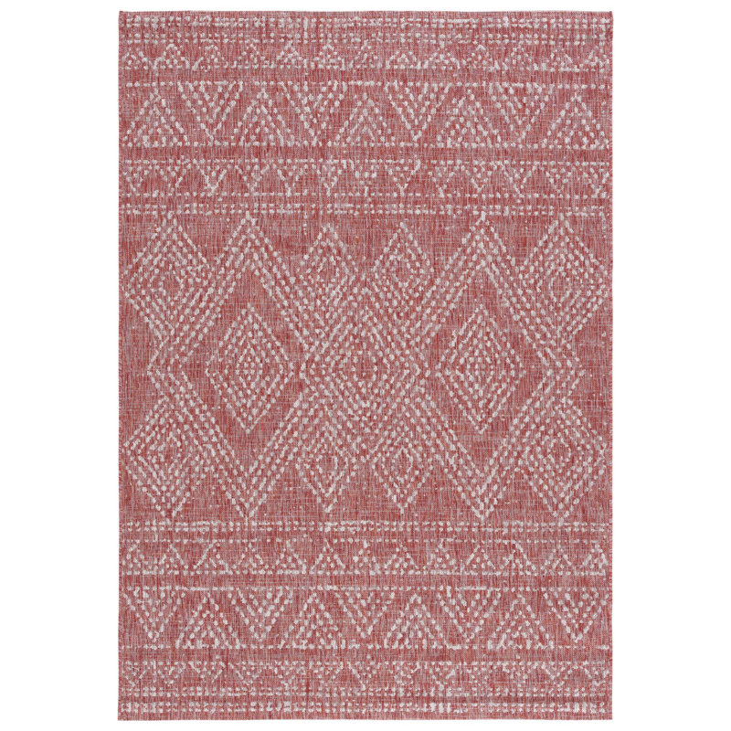 Tapis d'intérieur / extérieur à motif géométrique Harmonii Performance, Rectangle 5 pi 3 po x 7 pi 7 po