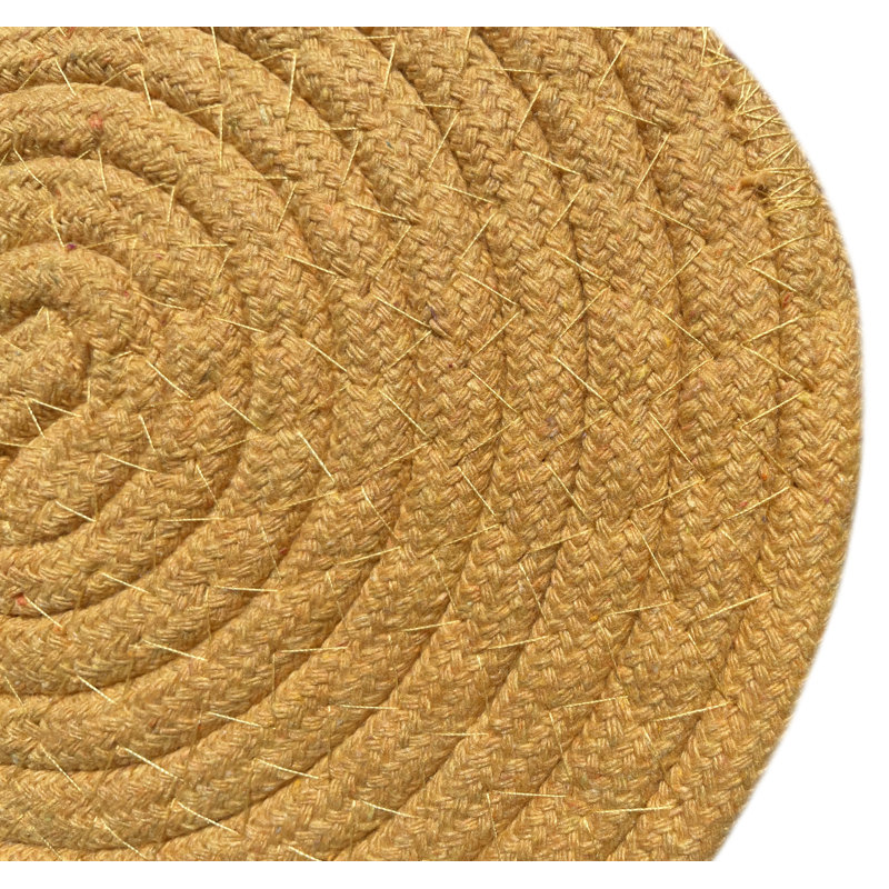Polyester Round 1 Piece Trivet, Gold