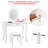 Milledgeville Kids Vanity Set with Mirror-143669143