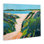 Motif floral de paysage de falaises, conception par Dorothy Holmes Mohler