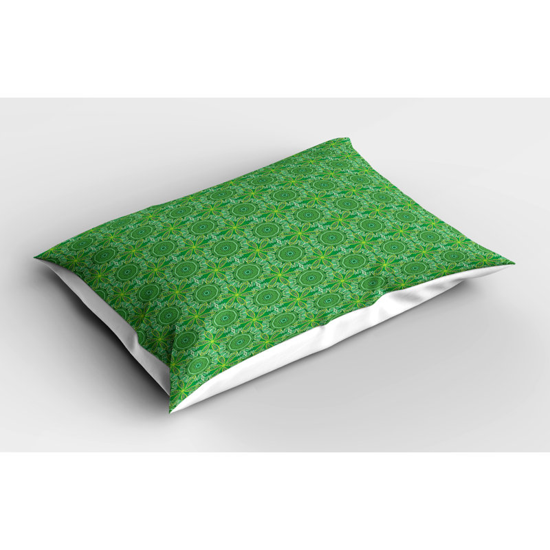 Ensemble de 2 taies décoratives Ambesonne Green Mandala