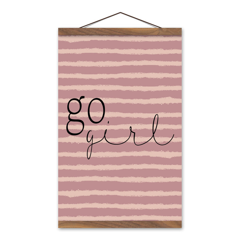 Toile murale «Go Go Girl», Rose