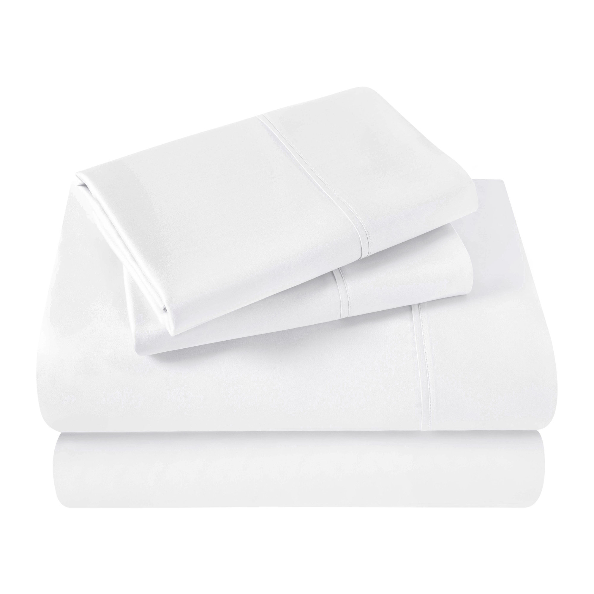 100% Cotton Sheet Set, White, Queen