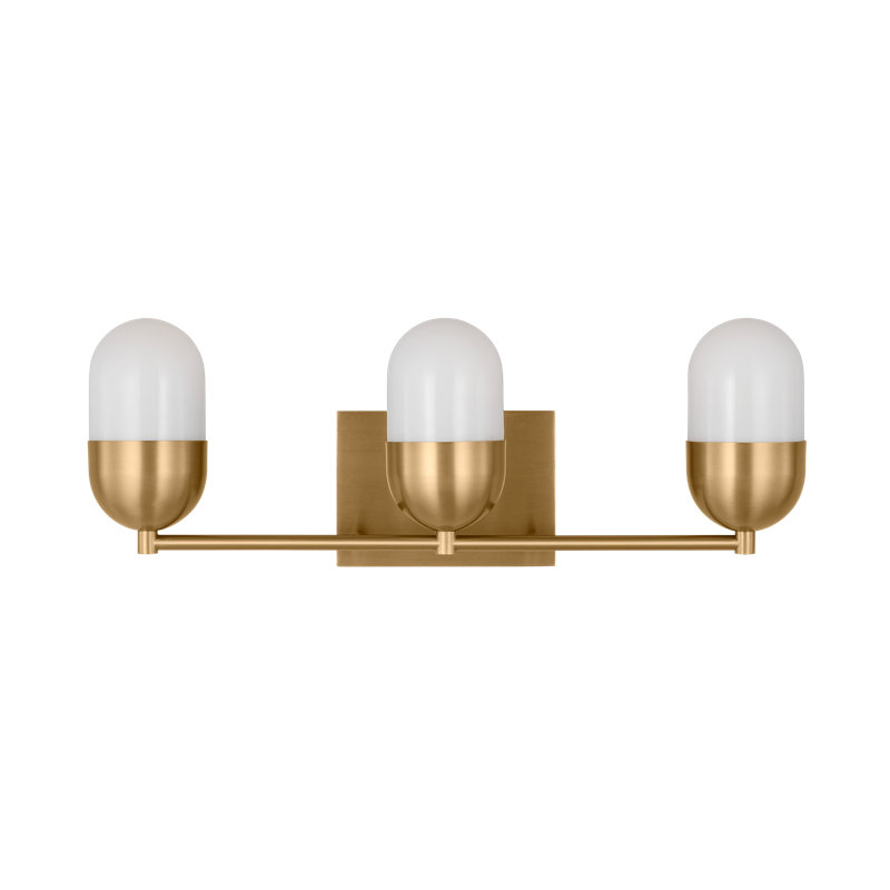Foster Large Vanity, Satin Brass
