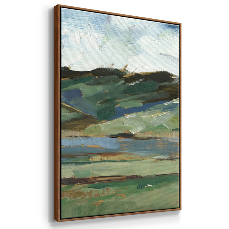 Western Sky I - Toile encadrée multi-pièces, H 40 po x l 78 po x P 2 po, Noyer