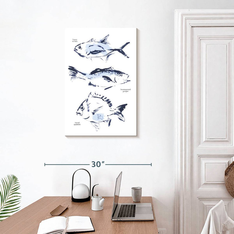 Brampt Fish Sketches, 30" H x 20" W