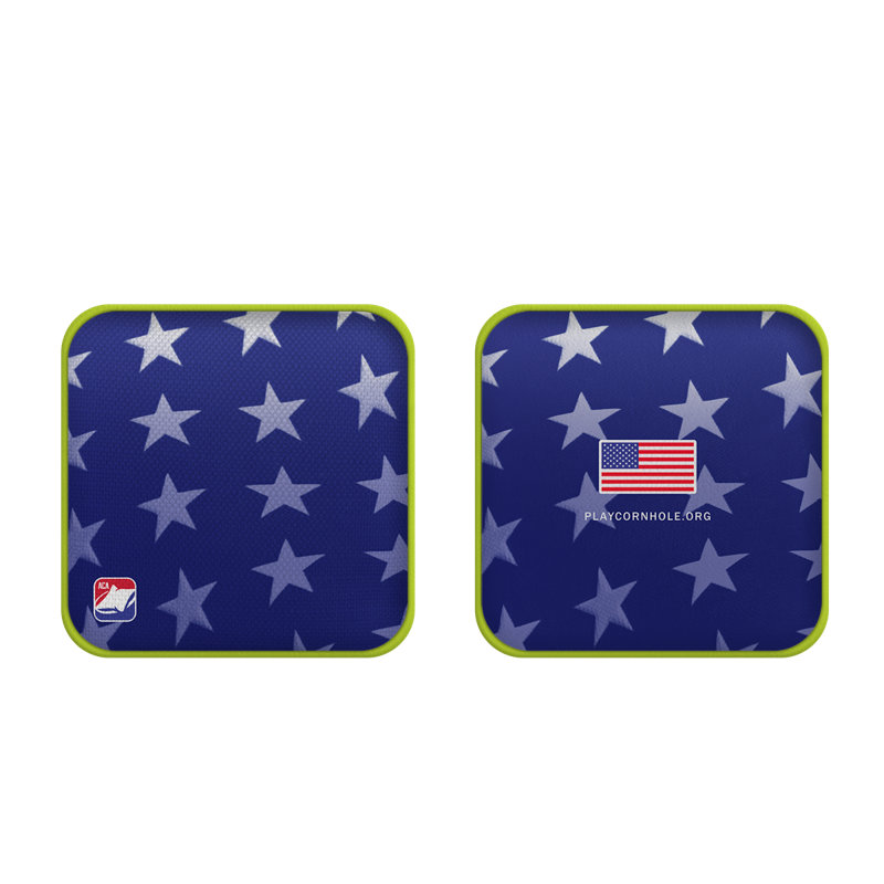 Sac de cornhole étoiles et rayures Synergy Edge, Bleu