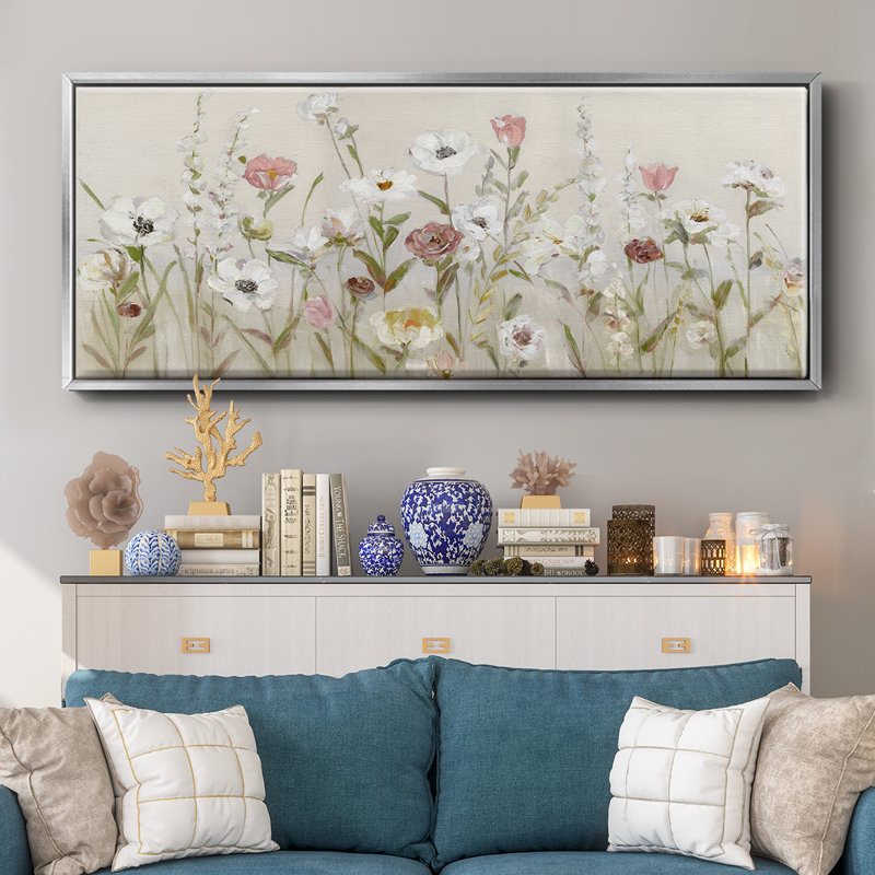 Blooming Around - Toile encadrée, H 20 po x l 50 po
