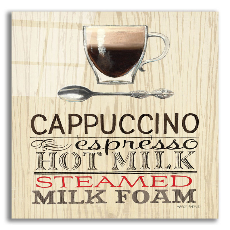 «Cappuccino» par Marco Fabiano, art mural en verre acrylique