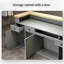 Bureau de réception moderne pour magasin de vêtements, magasin de détail et salon, comptoir avec rangement, aucun assemblage requis-1052033273