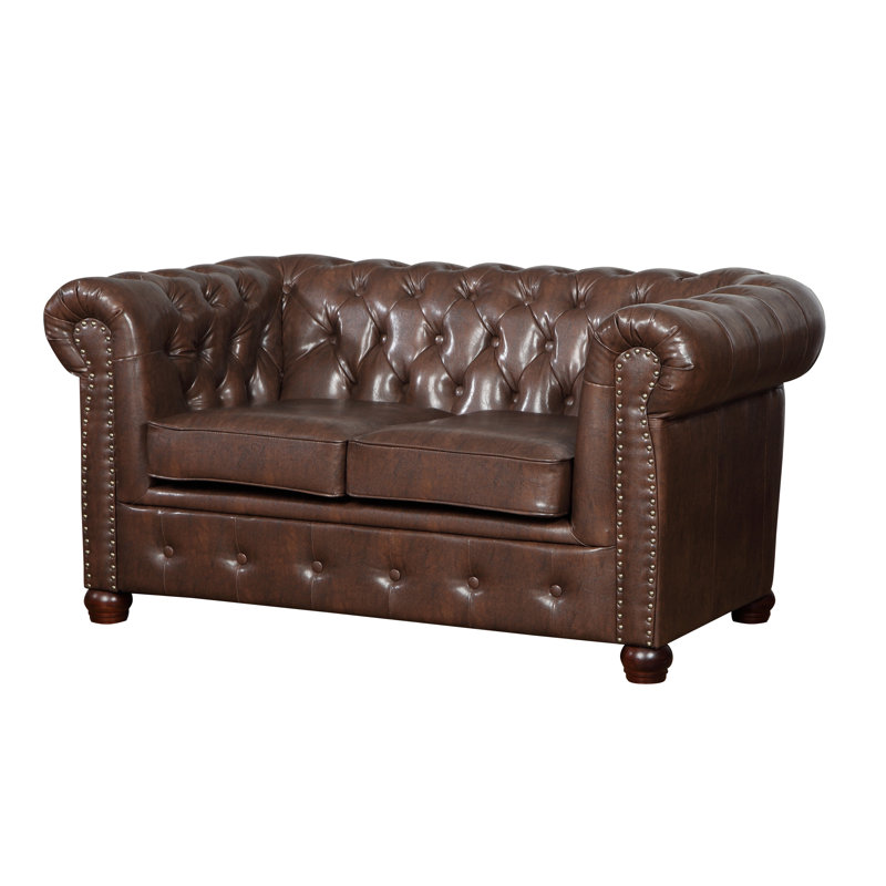 Batch Faux Leather Loveseat