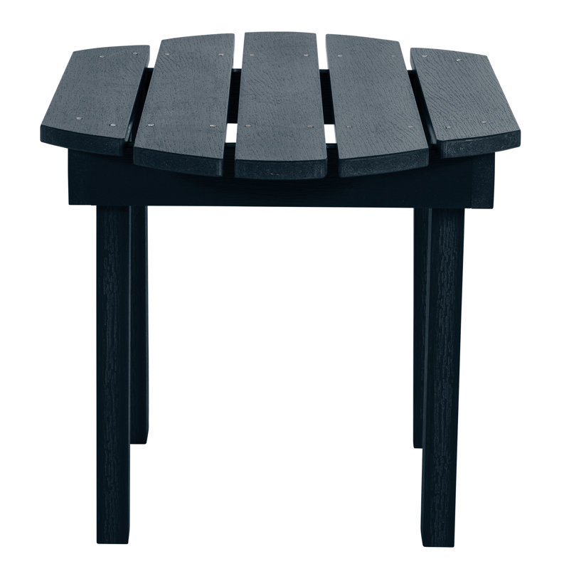 Chaise Adirondack en plastique avec table Anette, Bleu fédéral