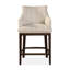 Upholstered Bar Stool with Solid Wood Frame-724910656