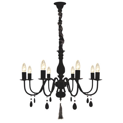 Eley 8 - Light Candle Style Chandelier
