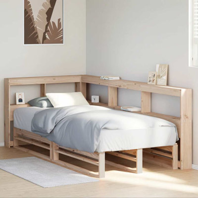 Solid Wood Storage Bed