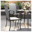 Ensemble de 2 chaises de salle à manger d'extérieur en osier Outsunny, fauteuils en rotin toutes saisons avec structure en acier, dossier haut et assise profonde, gris