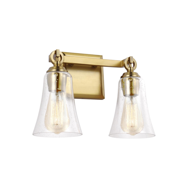 Amija 2 - Light Vanity from, Burnished Brass