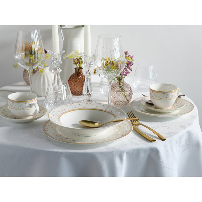 Emilia (New Bone China) 30 Piece Bone China Dinnerware Set, Service for 6