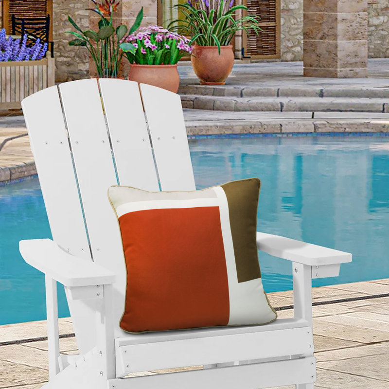 Abstract Outdoor Reversible Throw Pillow