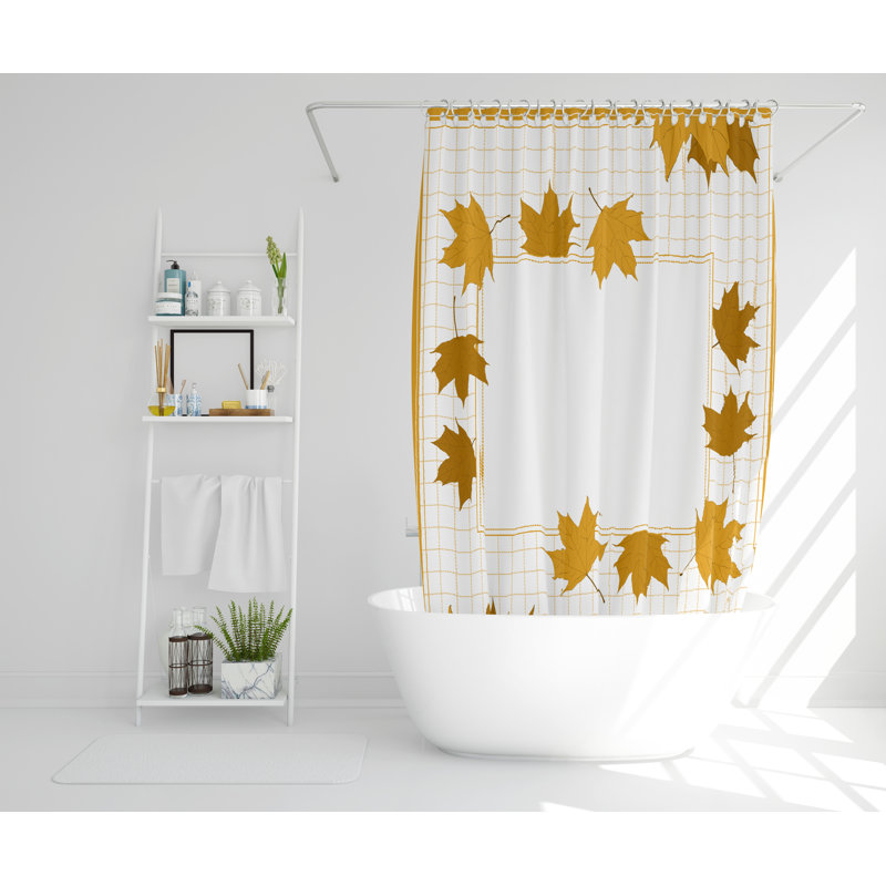 Diaz Polyester Shower Curtain, 168cm H x 168cm W