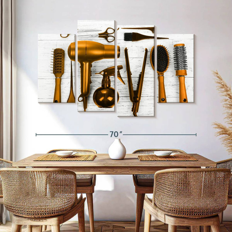 Salon de coiffure Shuttleworth Golden Tools, H 42 po x l 68 po