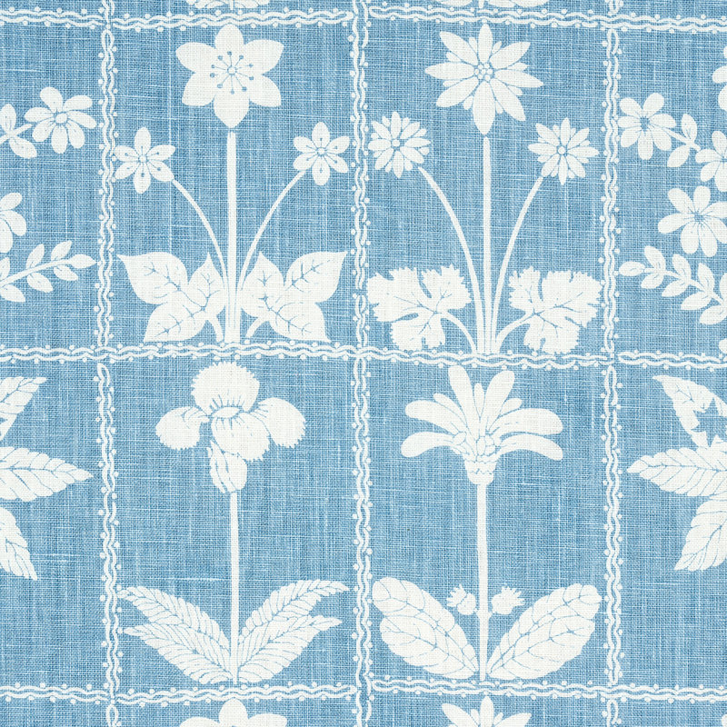 Georgia Wildflowers Fabric, Blue