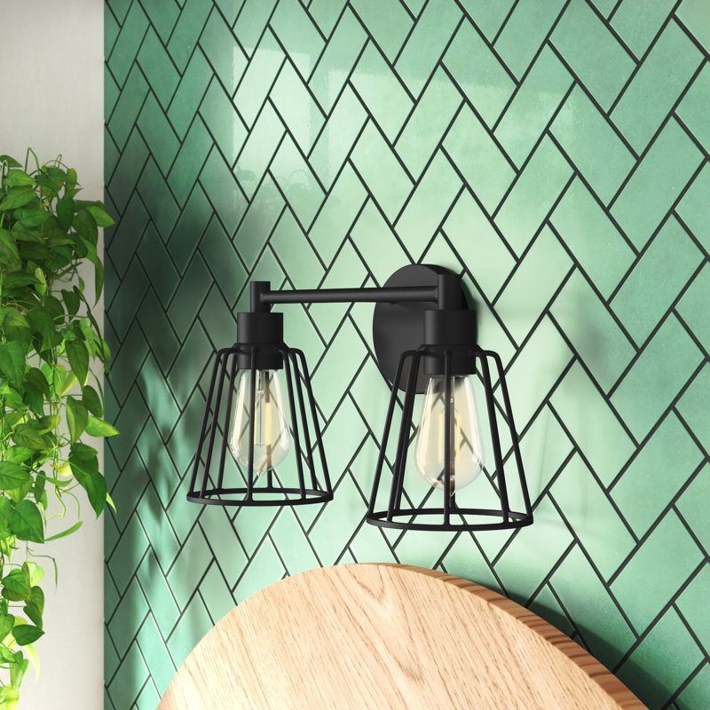 Éclairage pour meuble-lavabo noir Furtado