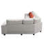 Confortable avec accoudoir en L beige et confortable, 5 avec accoudoirs, base, confort