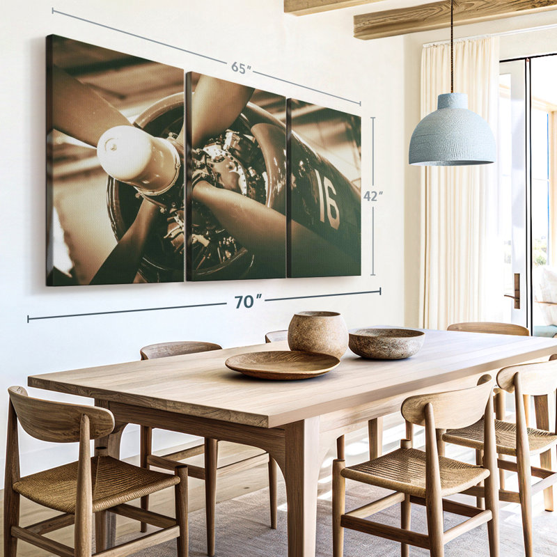 «Militaire rétro avion» sur, H 42 po x l 65 po