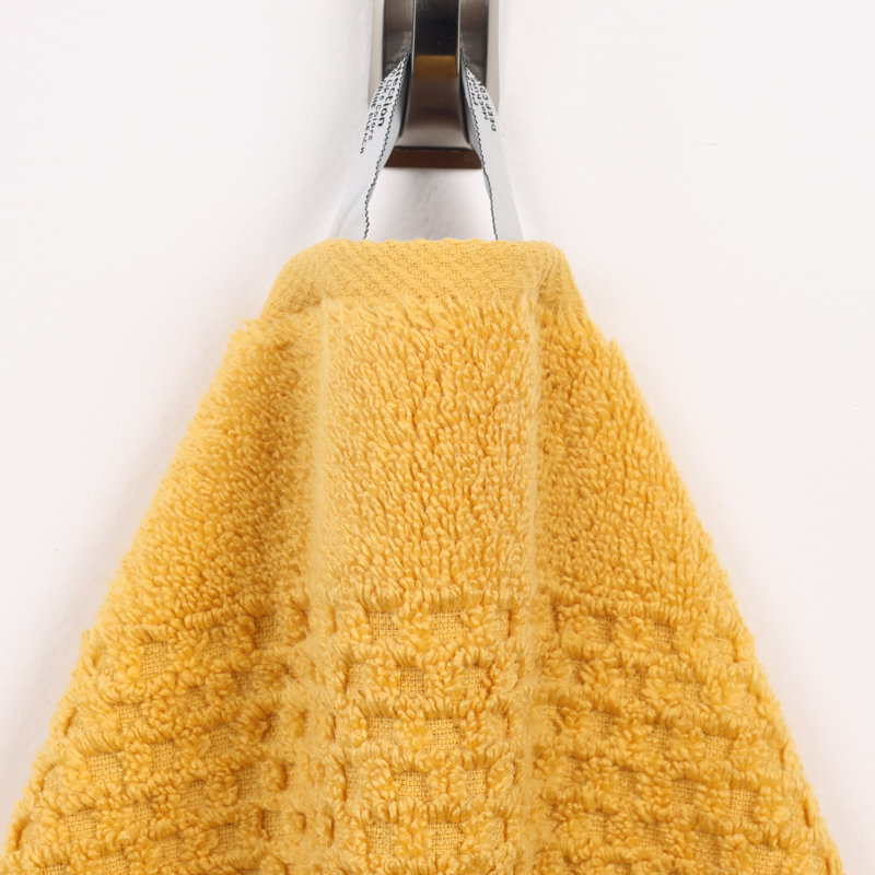 Superior Gold Cotton Waffle Textured 9 Piece Towel Set