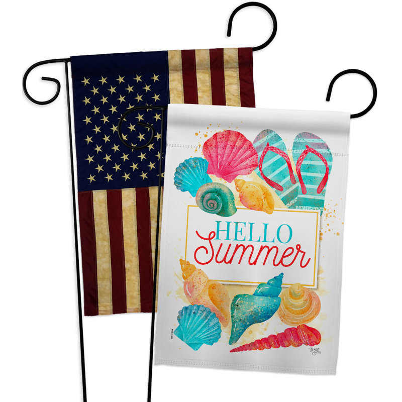 Double Sided 18.5'' H x 13'' W Polyester Garden Flag