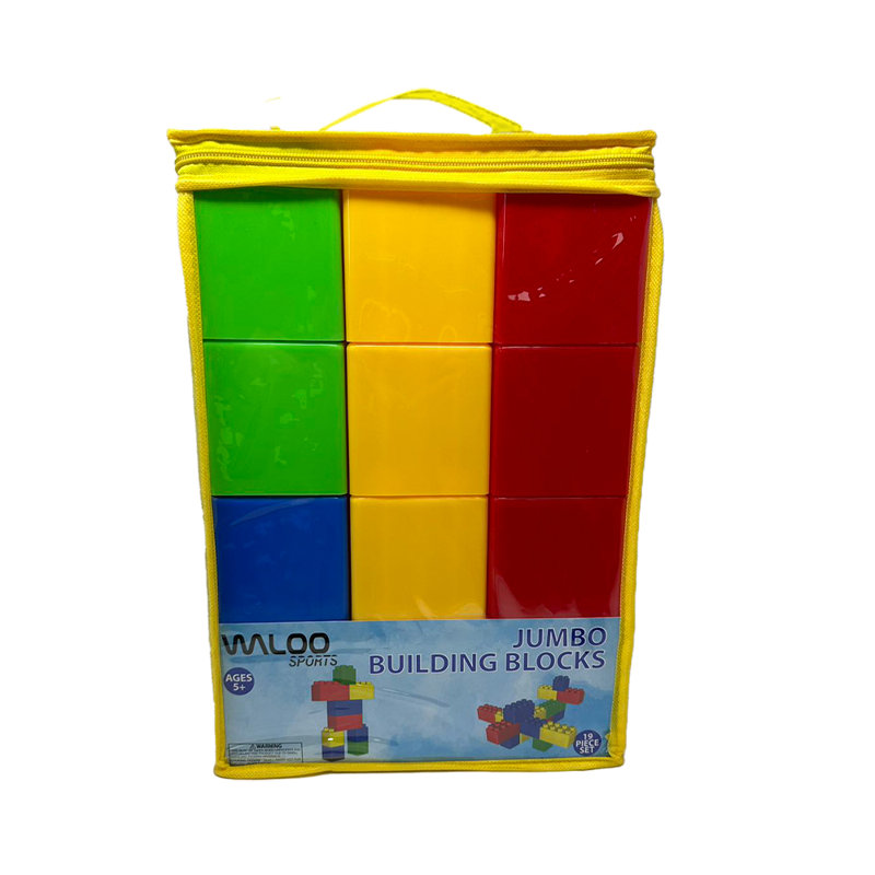 Jumbo Interlocking Building Blocks Set in Multicolor
