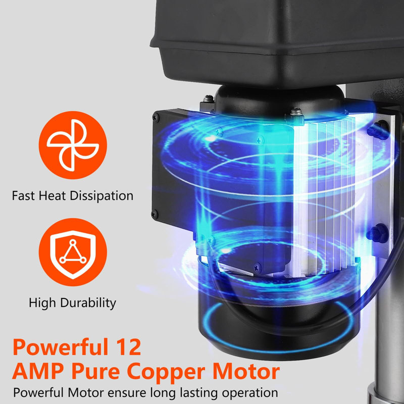 Moteur en cuivre pur 12 ampères 120V, vitesse variable 200-3630 tr / min