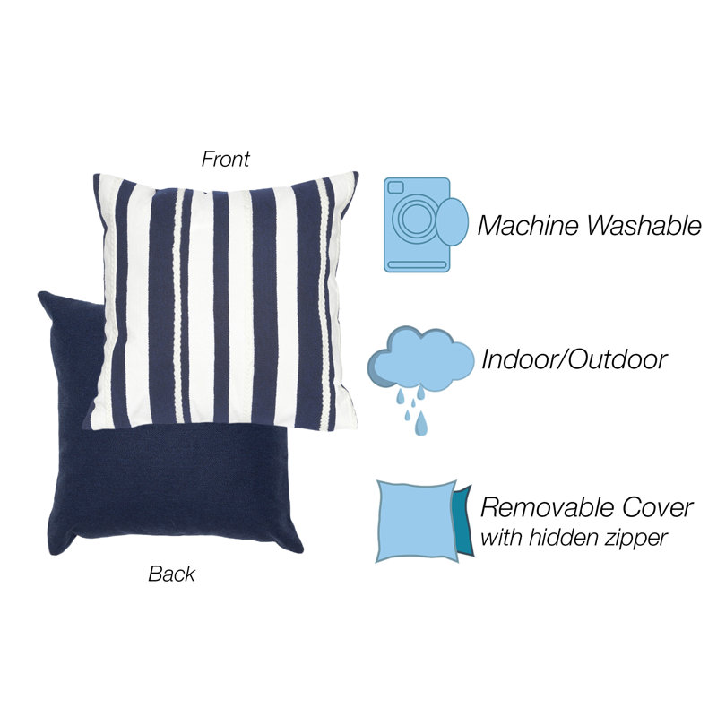 Vision II Outdoor Square Pillow Cover & Insert