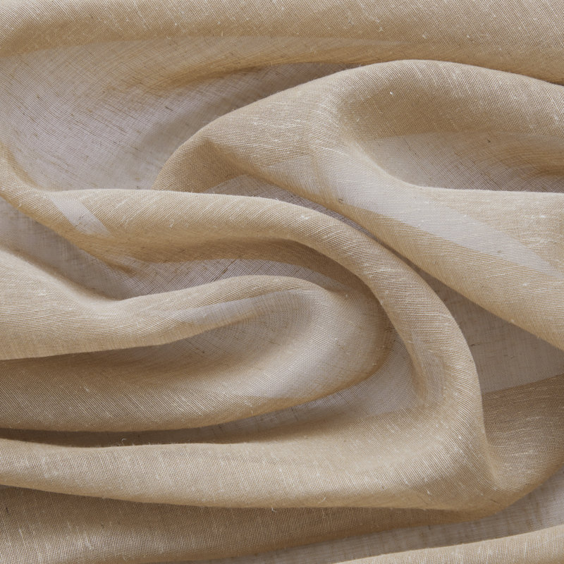 Linen Semi-Sheer Grommet Curtain Panels, 54" W x 84" L, Taupe