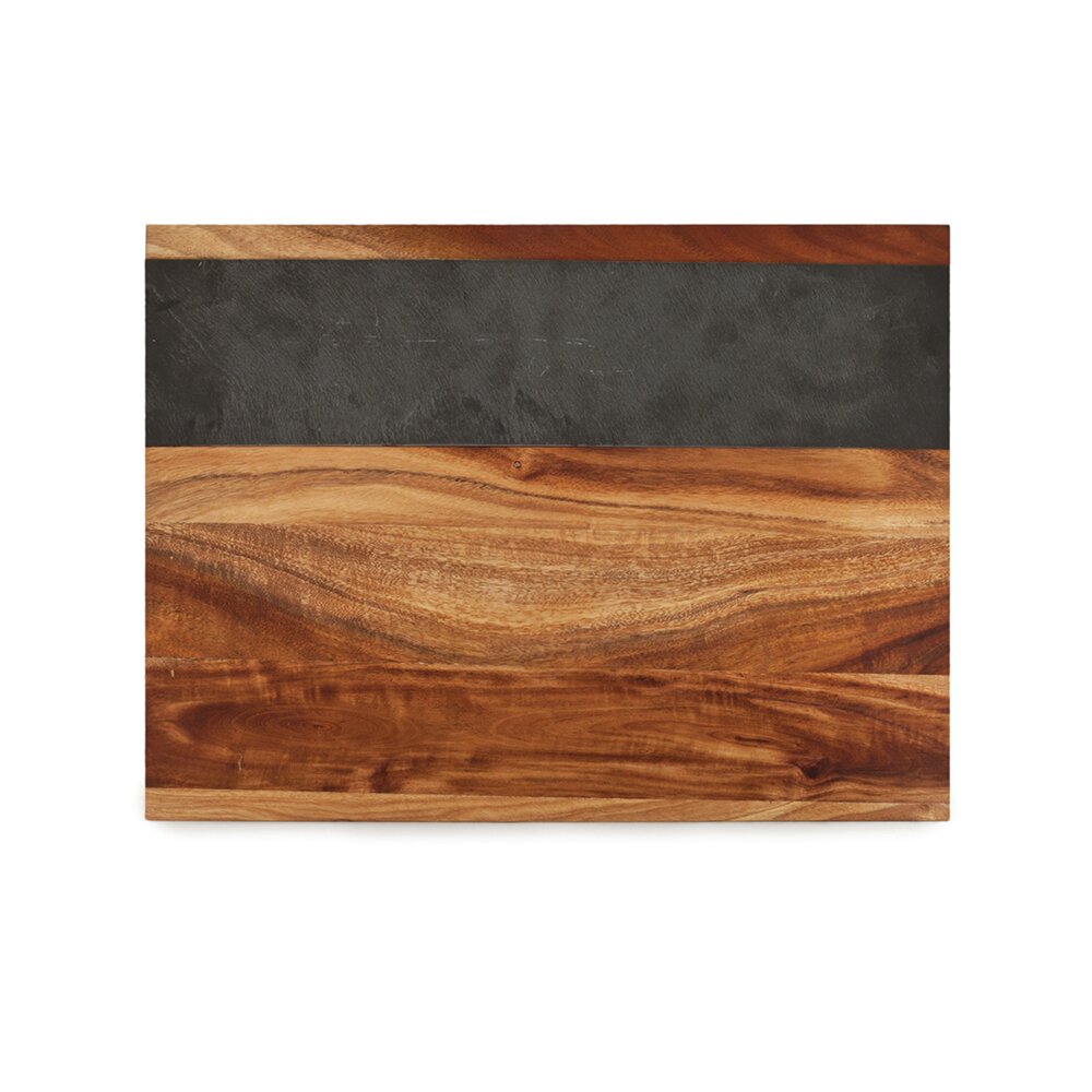 Mountain Woods, Large Brown Hand Crafted Live Edge Teak Cutting  Board/Serving Tray | Cheese Board | Chopping board | Charcuterie board |  Reversible