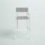 Tabouret de bar d'extérieur empilable en aluminium avec siège rembourré Raleigh-2023376777